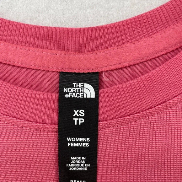 The North Face Shirt Women's Sz XS Pink Round Neck Athletic Pullover Long Sleeve - Picture 8 of 10